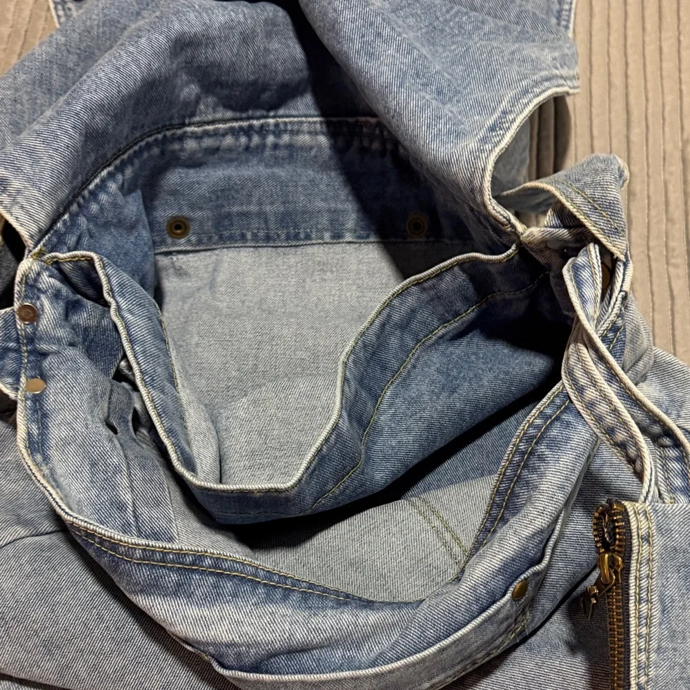 Denim Blue Messenger Bag